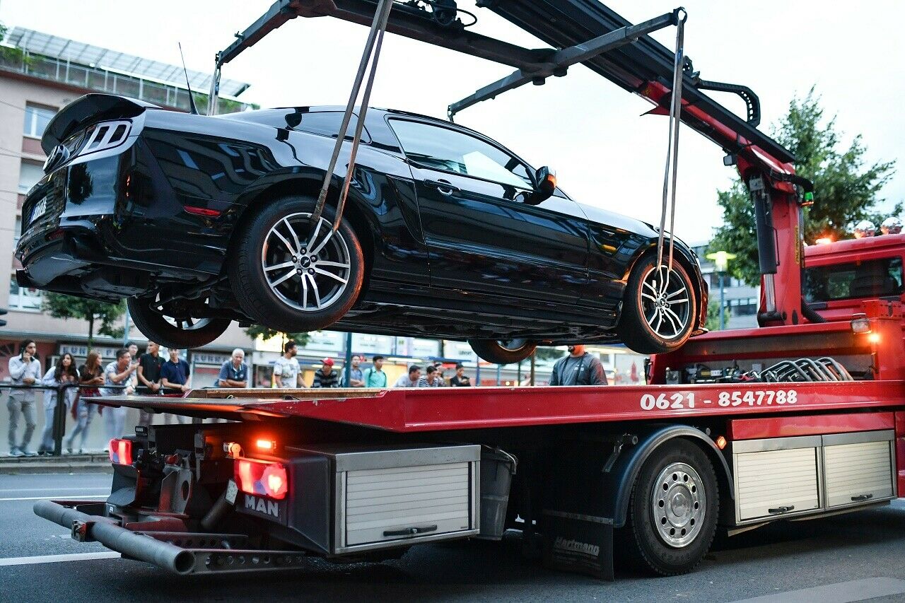 Das Ende vom Lied: Das Auto darf nicht weiterfahren und wird abgeschleppt