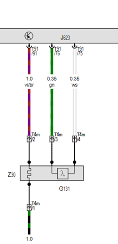 G131 - Lambdasonde 2 nach Katalysator