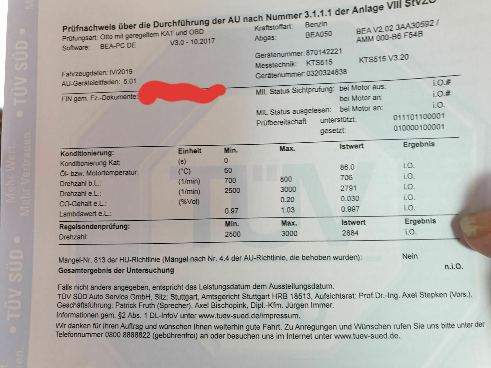Lambdasonde regelt Co² Wert nicht!