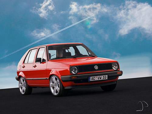 VW Golf II - Photoshopped