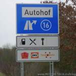 Oft zu sehen Hinweis Autohof