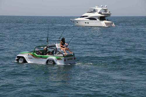 Auch Hochseeangeln ist vom Watercar aus kein Problem