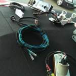 Erneuerte Kabel und lackierte Scheinwerfer-Rückseiten