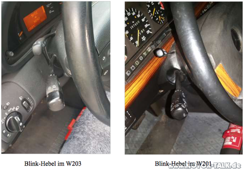 Blink-hebel-w203-w201