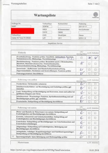 Wartungsliste