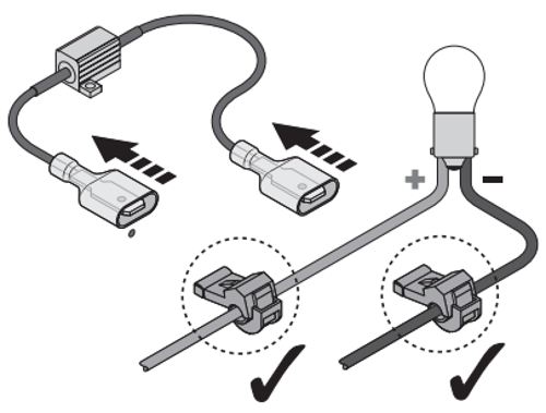 Osram 5W LED CANbus Adapter Deinstallat
