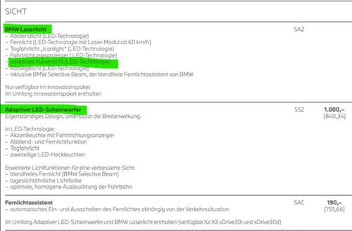 Kein Kurvenlicht mehr