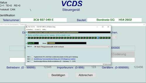 VCDS-LED-Fussraum