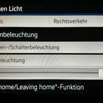 Fußraumbeleuchtung einstellen