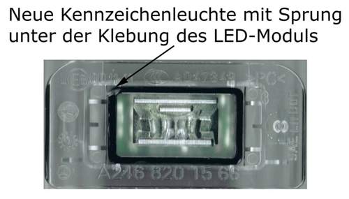 Neu Leuchte m.Sprung