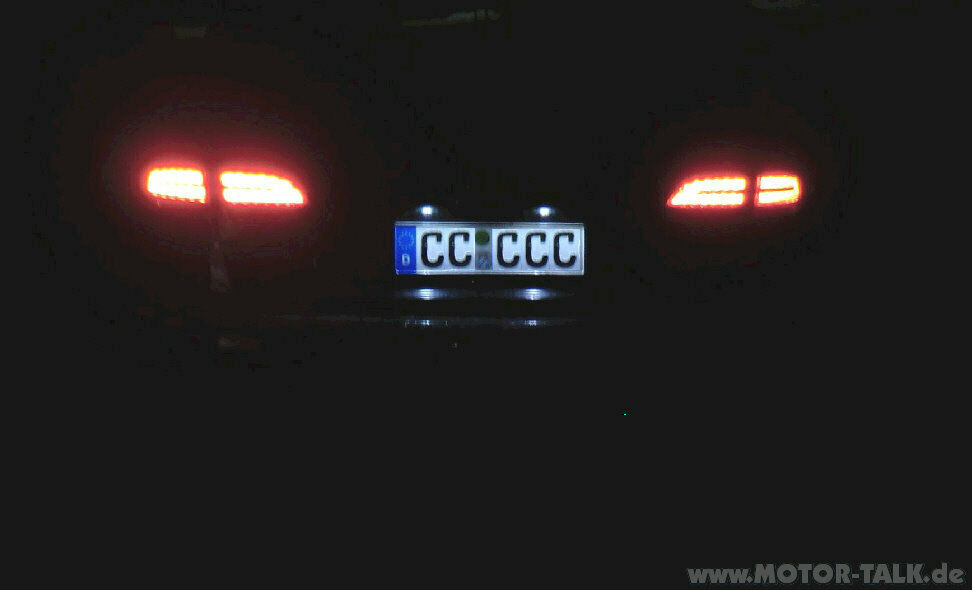 LED Kennzeichenbeleuchtung im VAG Konzern angekommen
