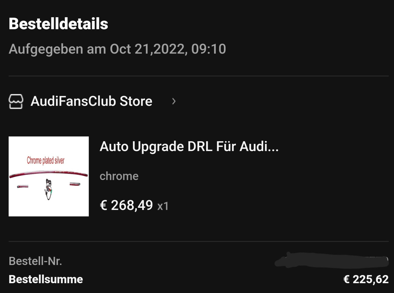Led Leiste am Heck