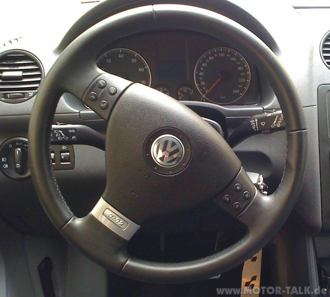 Lederlenkrad im caddy