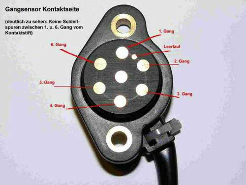 Gangsensor Kontaktflächen