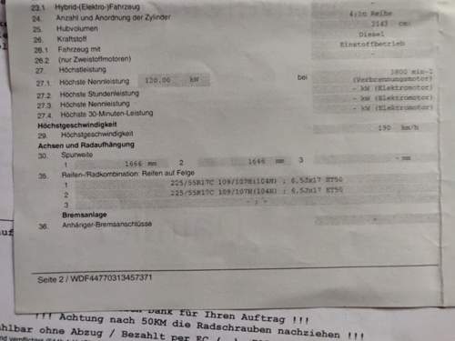 COC Reifen Felgenkombinationen