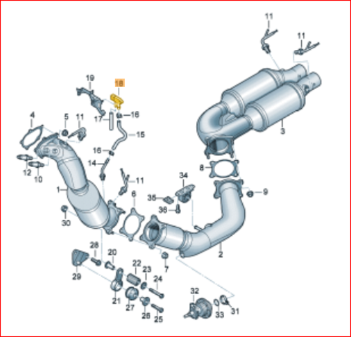 Drucksensor (gelb)