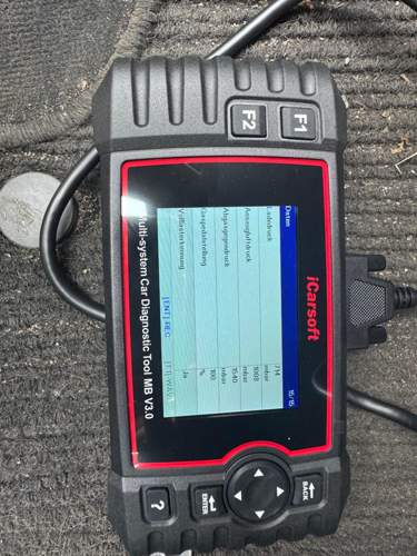 Vollgas wobei nur 3000rpm erreicht wurde
