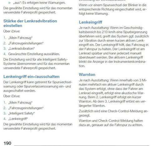 Lenkeingriff