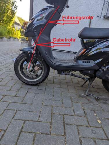 Gabel verbogen