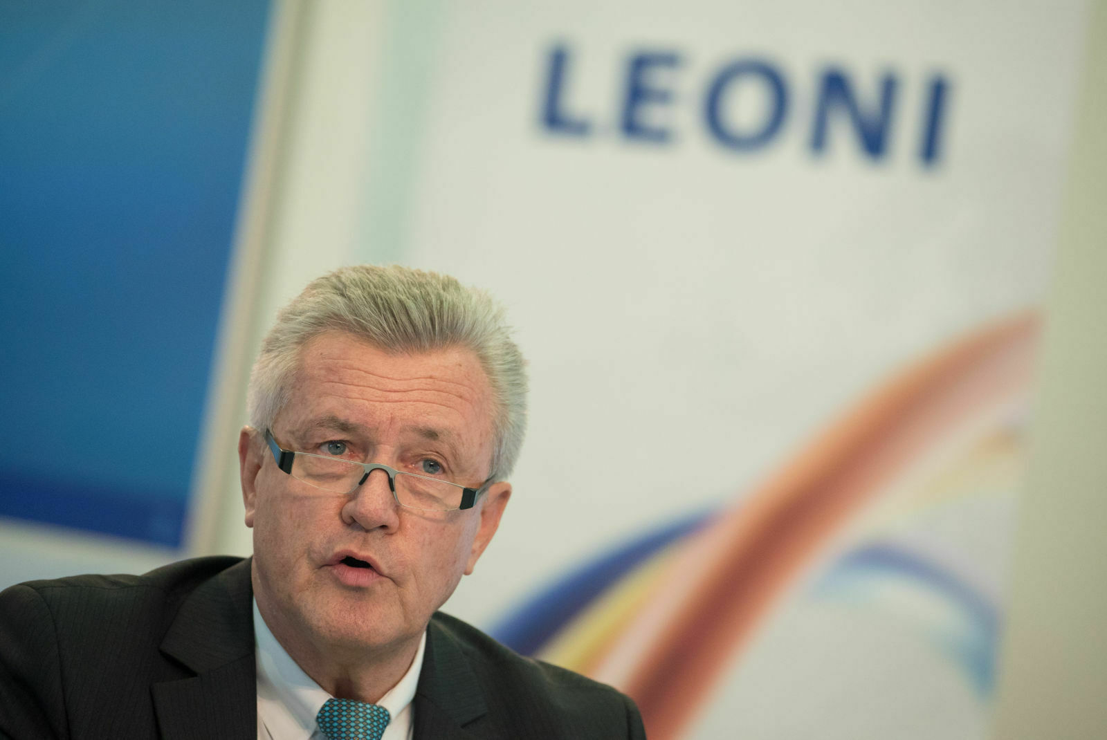 Der Vorstandsvorsitzende der Leoni AG, Dieter Bellé, auf der Jahrespressekonferenz. Das Unternehmen wird Mitarbeiter entlassen müssen