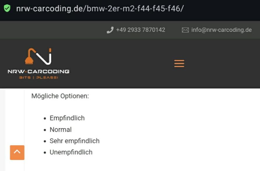 Lichtautomatik Empfindlichkeit codierbar?