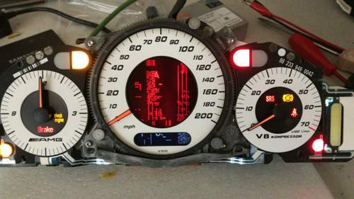 E55 KI mit defekten Display