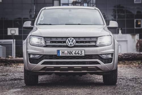 Bi-Xenon-Scheinwerfer mit D8-Lampen, ohne automatische Leuchtweitenregulierung oder Scheinwerferreinigung am Amarok