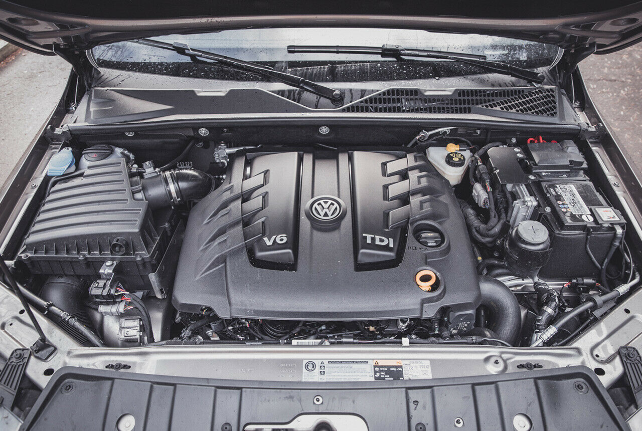 Der V6 unseres Test-Amarok leistet 204 PS und 500 Nm