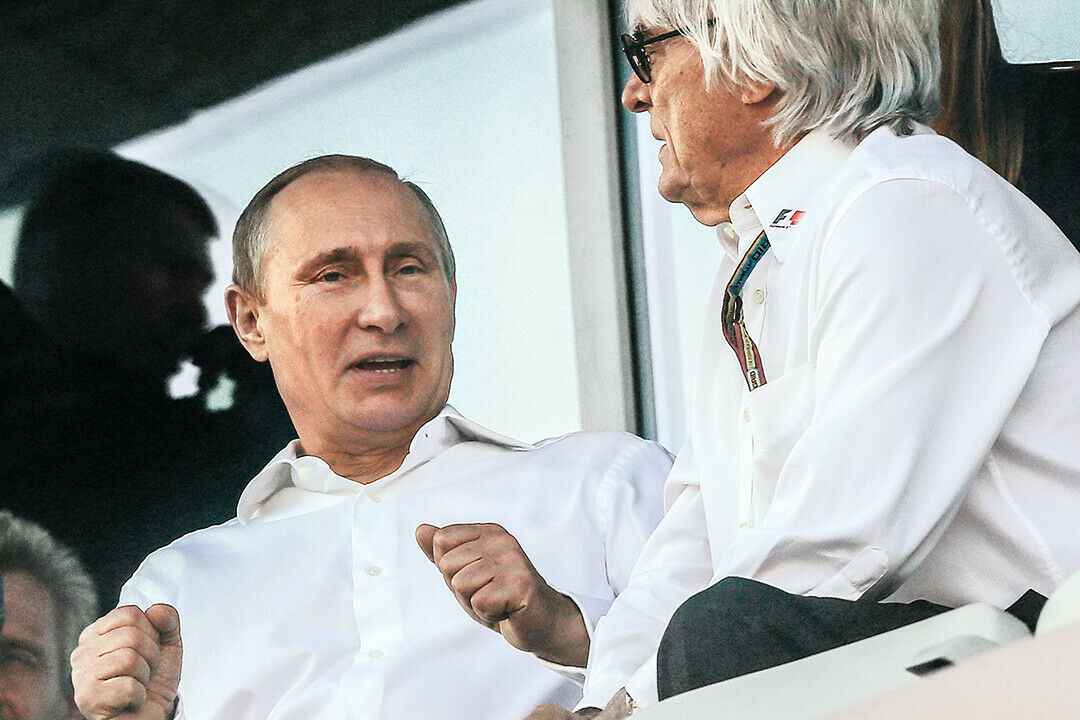 Putin und sein Freund: Formel-1-Boss Bernie Ecclestone unterstützt den russischen Präsidenten