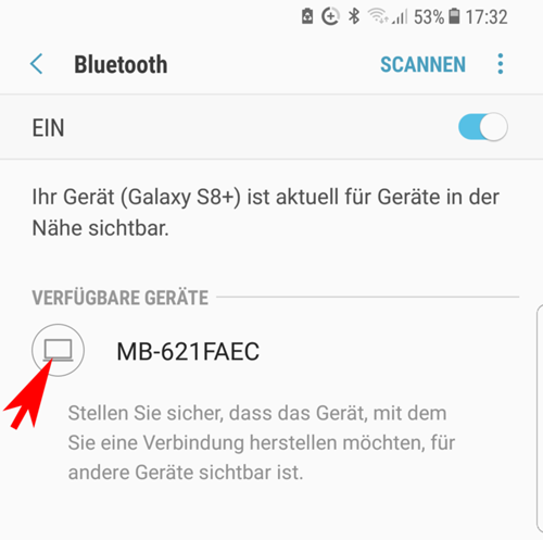 Screenshot-roterpfeil