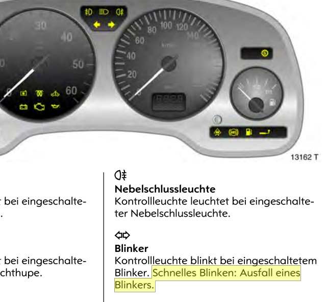 Linker Blinker geht nicht, Blinkerhebel klackt hektisch