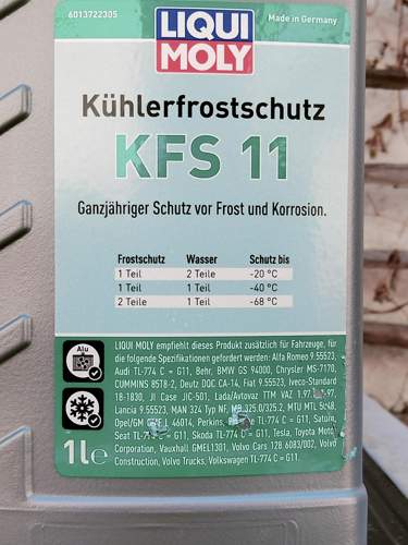 Spezifikationen Vorderseite KSF 11