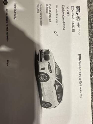 BMW U06 225e x-drive