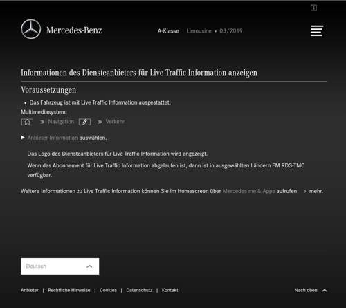 Live Traffic Diensteanbieter
