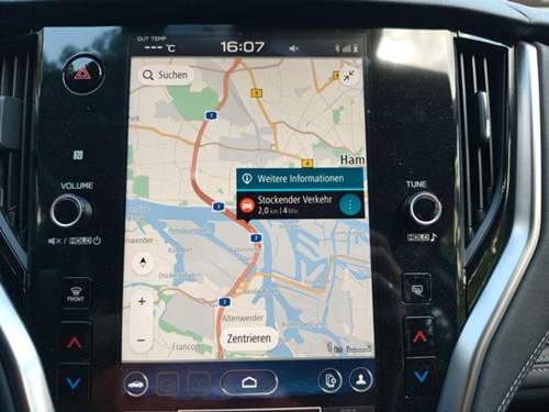 Navi mit Verkehrsdaten