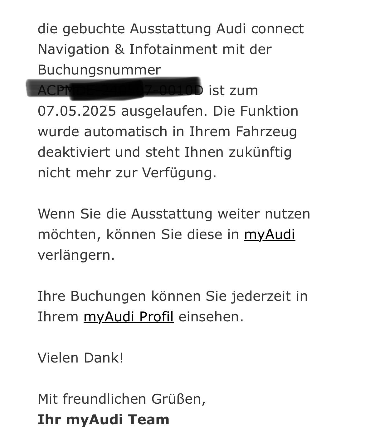Lizenz Audi connect Navigation Infotainment
