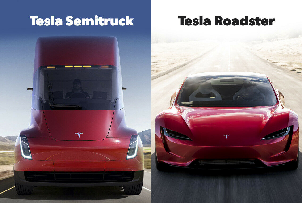 Tesla hat zwei neue Modelle angekündigt; Einen Truck und einen Roadster