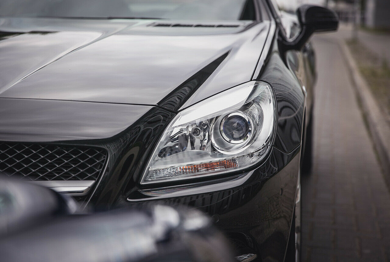 Jochens Mercedes SLK mit Halogen-Licht. Xenon gab es gegen Aufpreis
