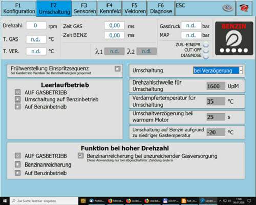 Easyfast-umschaltung