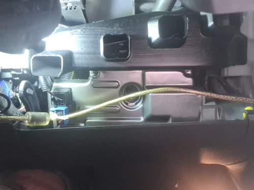 Luftkanal Fußraum Fahrer