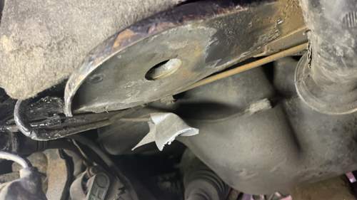 Rost abgeschliffen mit stabschleifer