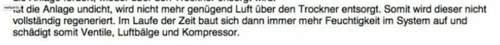 - Schäden