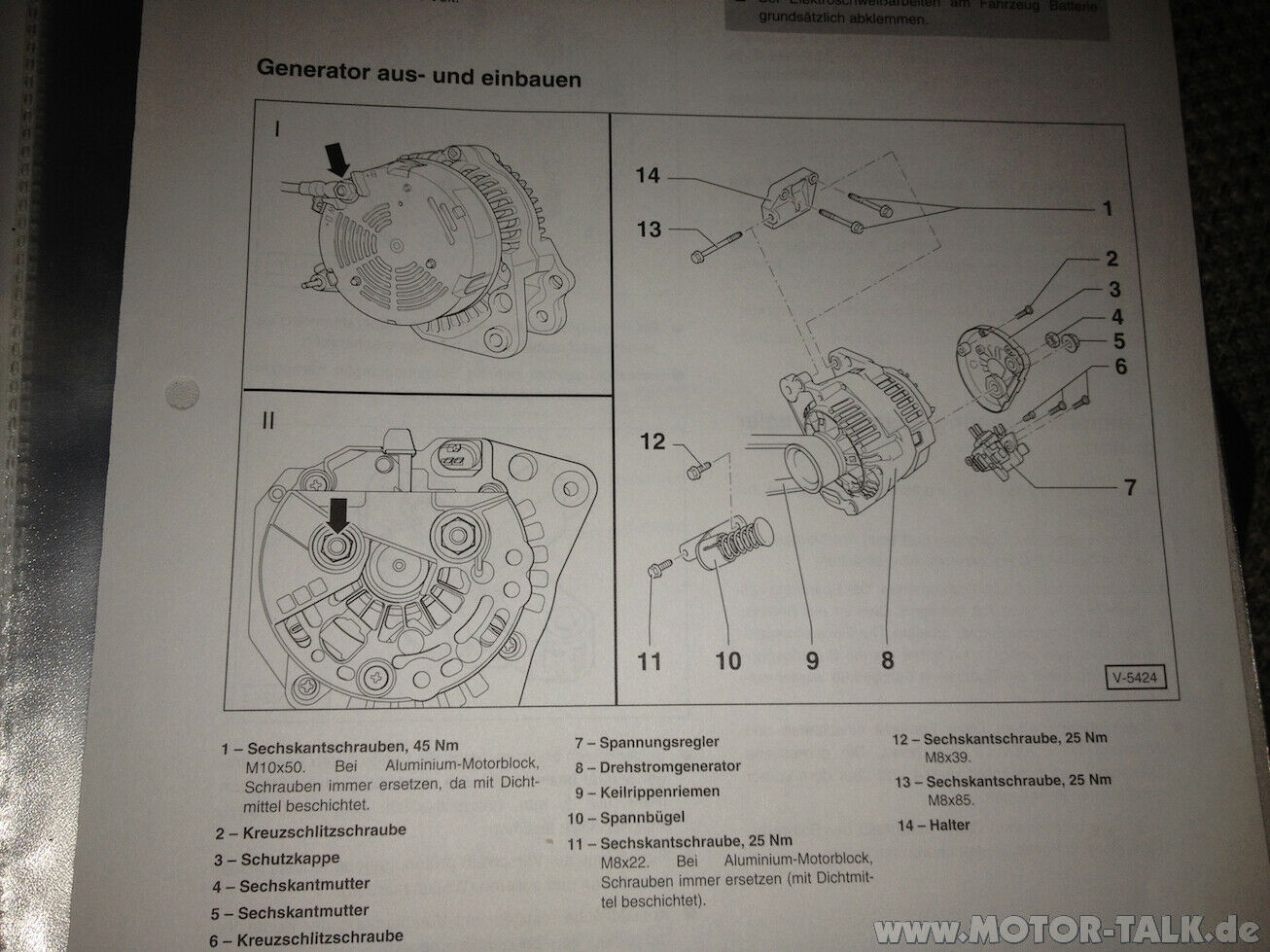 Lupo 1.2 TDI Lichtmaschine defekt ladekontrolllampe defekt?
