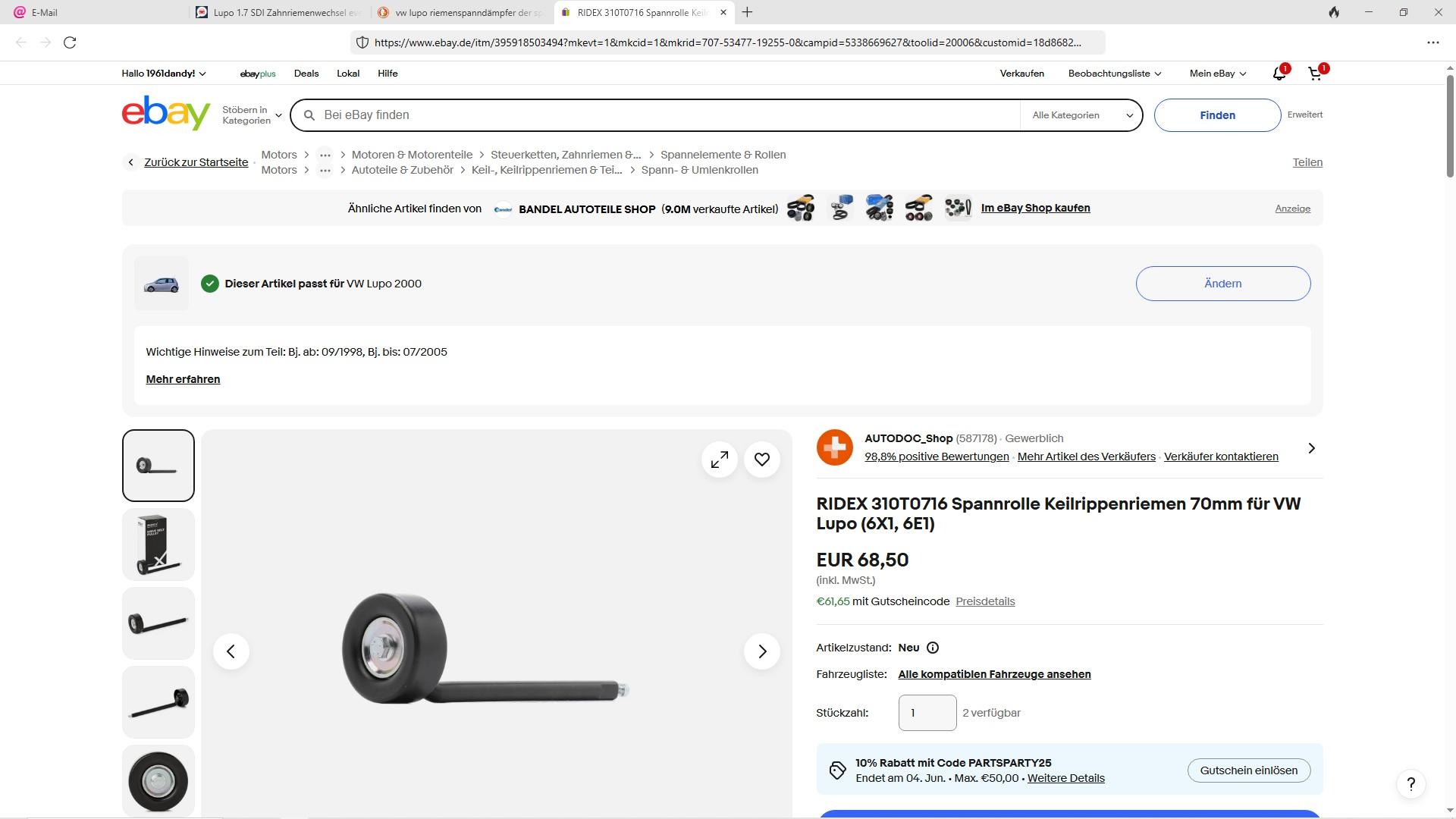 Lupo 1.7 SDI Zahnriemenwechsel evtl. selber vornehmen?
