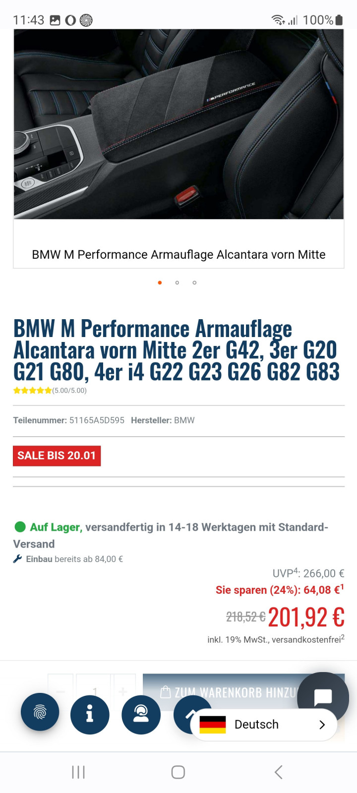 M Performance Parts G42