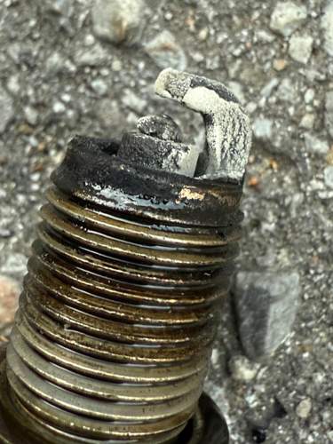 Zündkerze verkokt