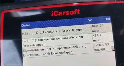 Livdaten mit Fehler