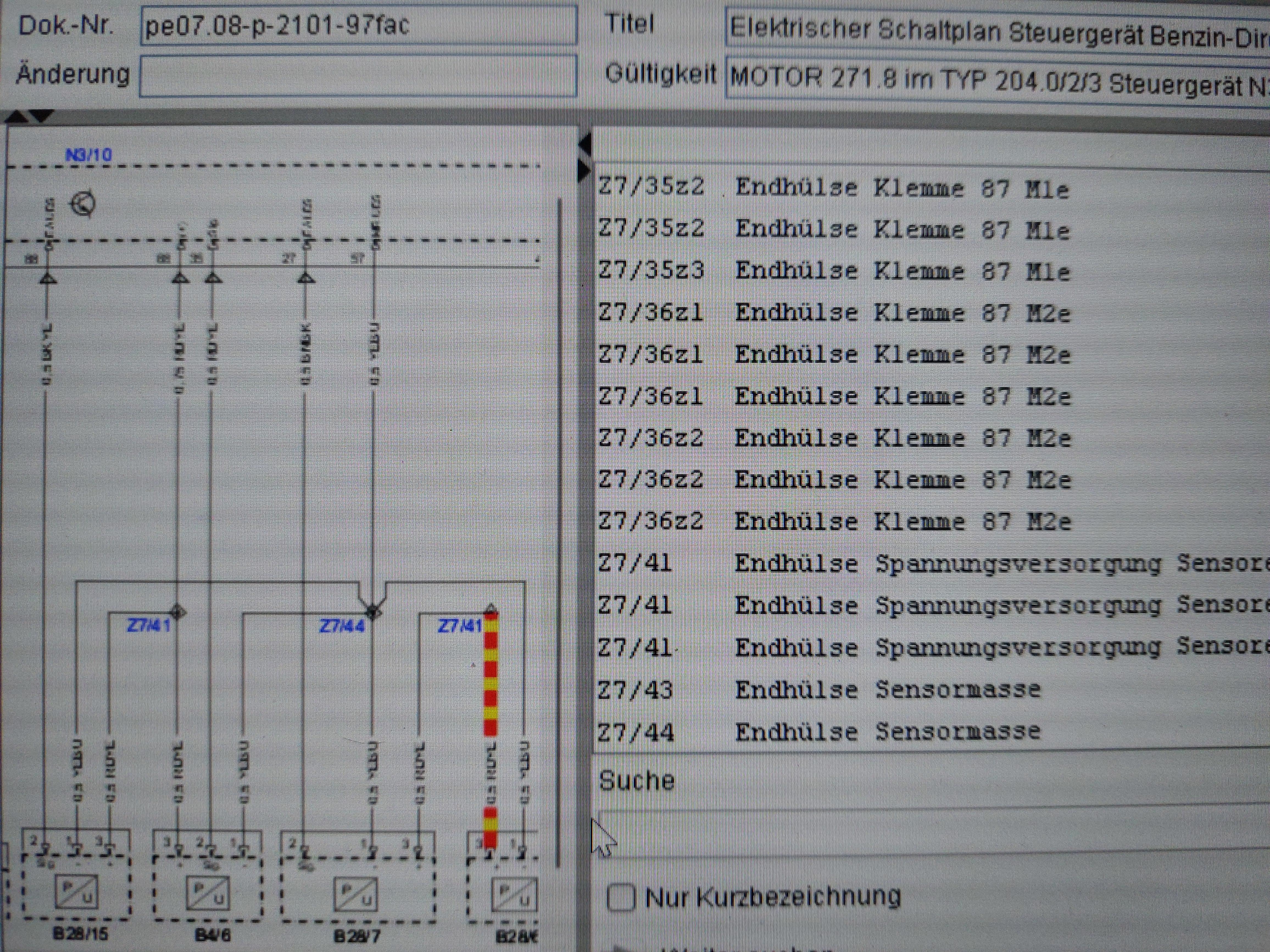 M271 Evo Fehler P006800 Position Drosselklappe ist in Bezug zum Saugrohrdruck nicht plausibel