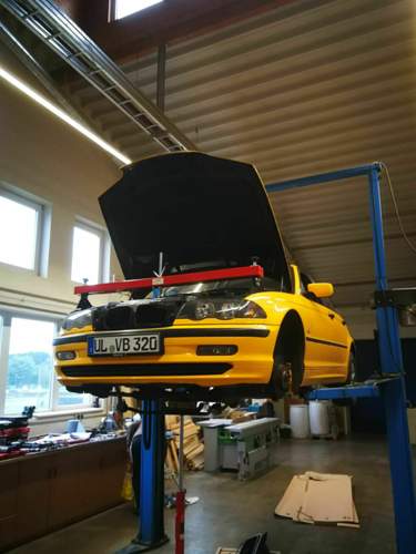 Hebebühne, Motor- und Getriebehalter