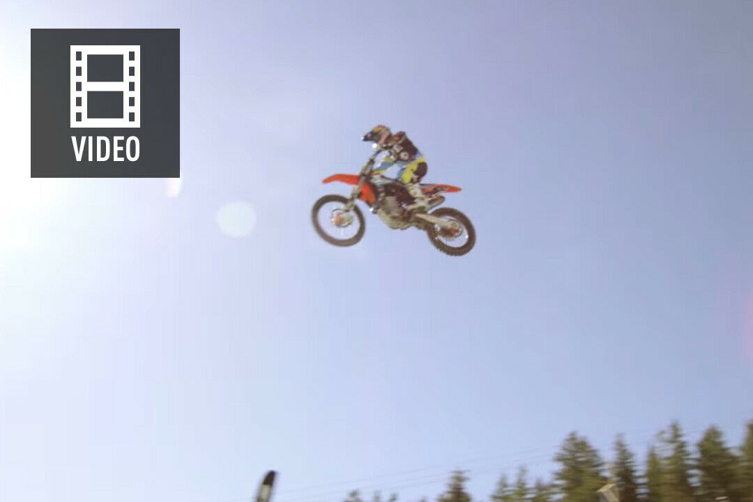 Robbie Maddison bei seinem Rekordsprung im Olympiapark in Utah